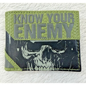 Call of Duty Infinite Warfare Know Your Enemy Wallet Skull Green